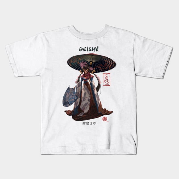 Geisha Kids T-Shirt by Tck